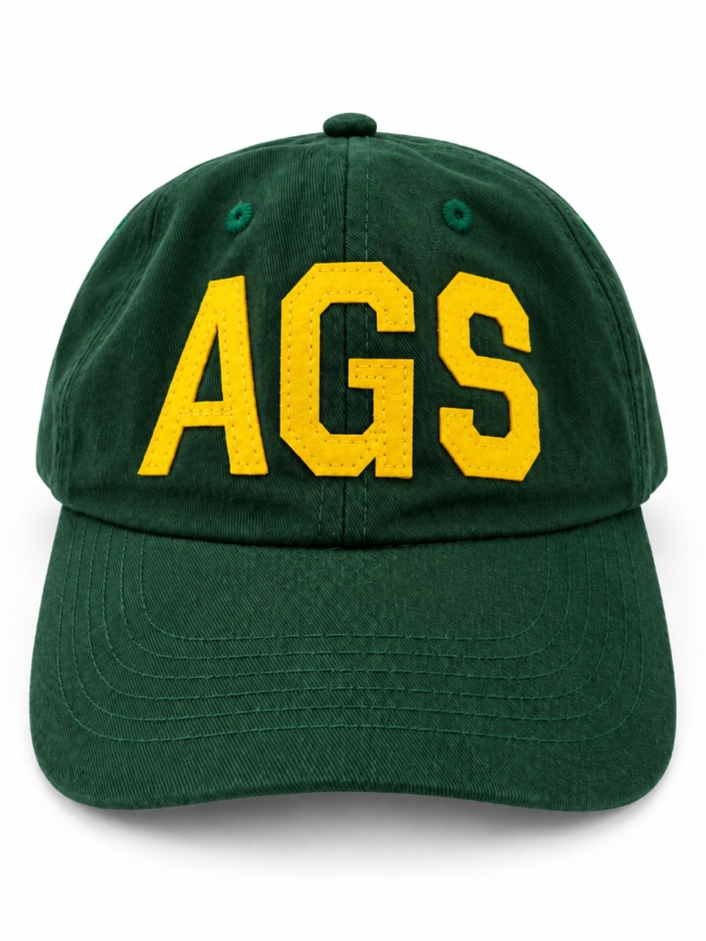 Aviate AGS Augusta Masters Green Golf Hat Yellow Strapback